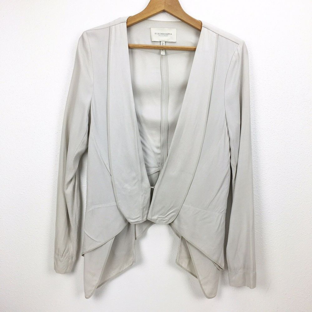 BCBGMAXAZRIA Runway Gleam Blazer Drape Front